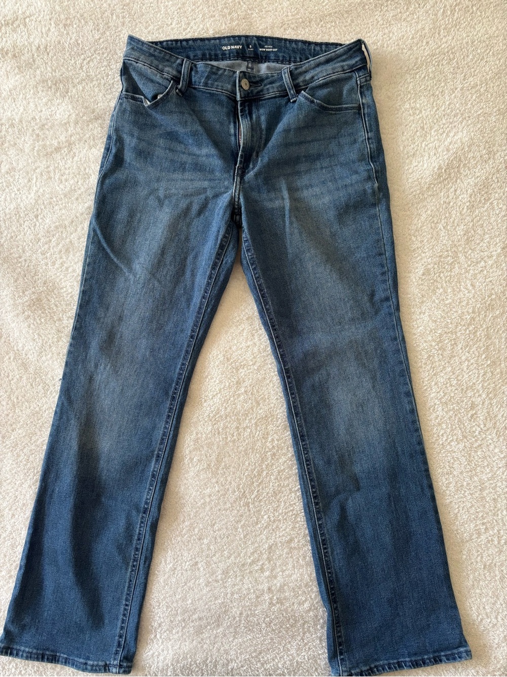 Old Navy Women’s Blue Mid Rise Boot-Cut Jeans